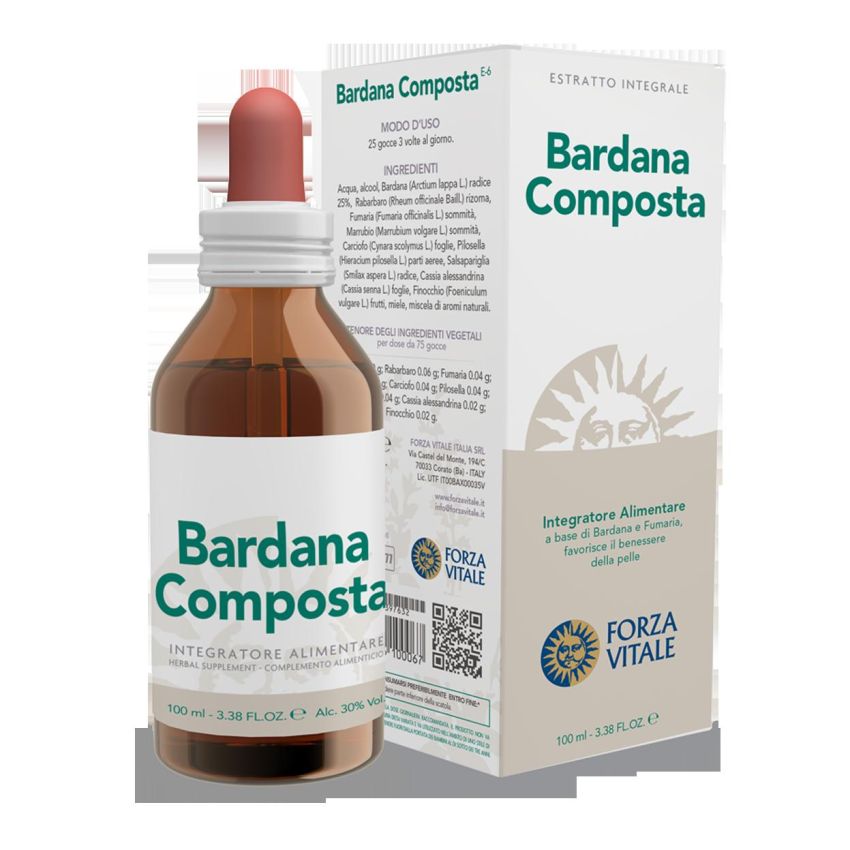 Gocce Composte di Bardana 100ml - Integratore Naturale