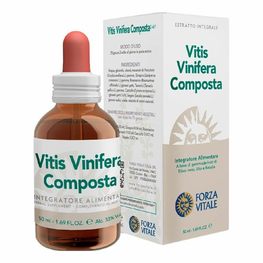 Ecosol Vitis Vinifera - Composto di Gocce di Uva, 50ml