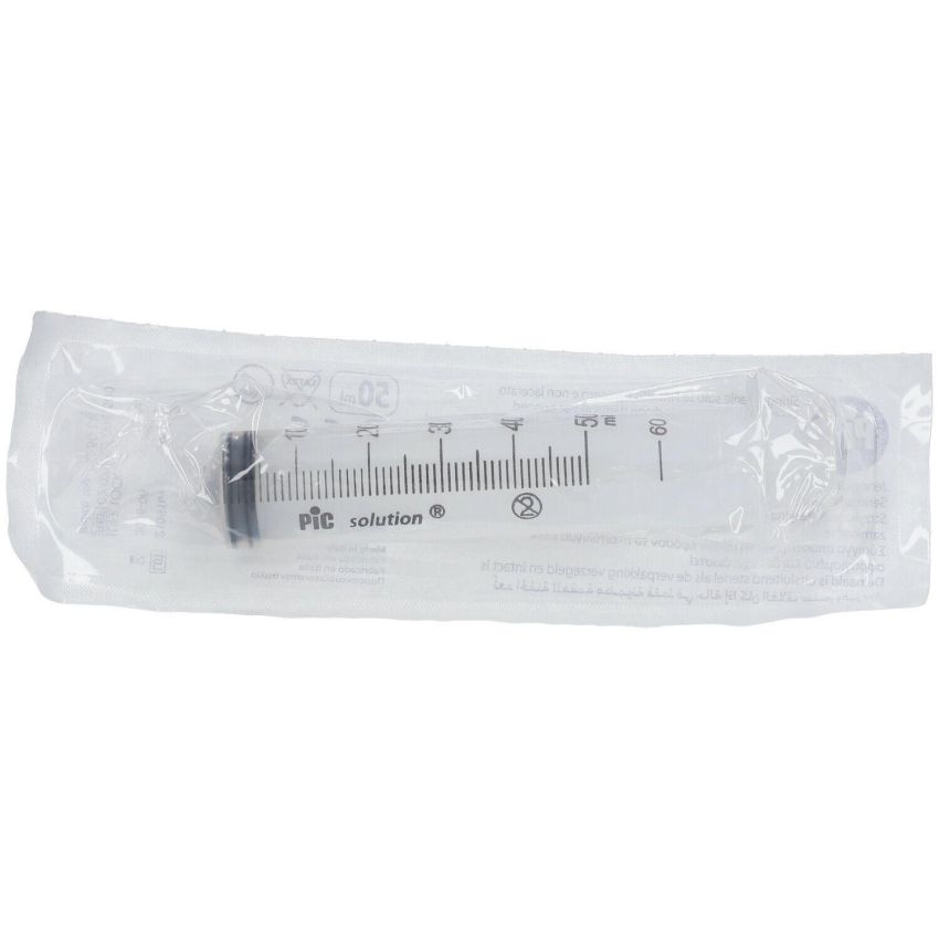 Siringa Sterile Senza Ago Pic da 50ml - Singolo Pezzo