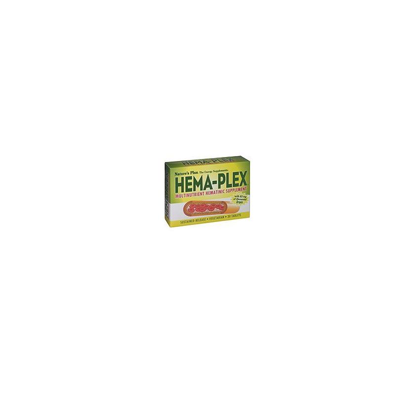 Hema Plex Ferro Organico - Integratore Alimentare, 30 Tavolette