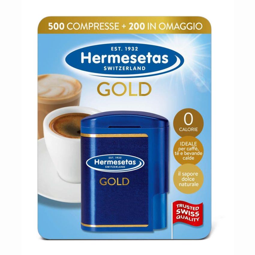 Hermesetas Gold Dolcificante in Compresse - 700 Compresse