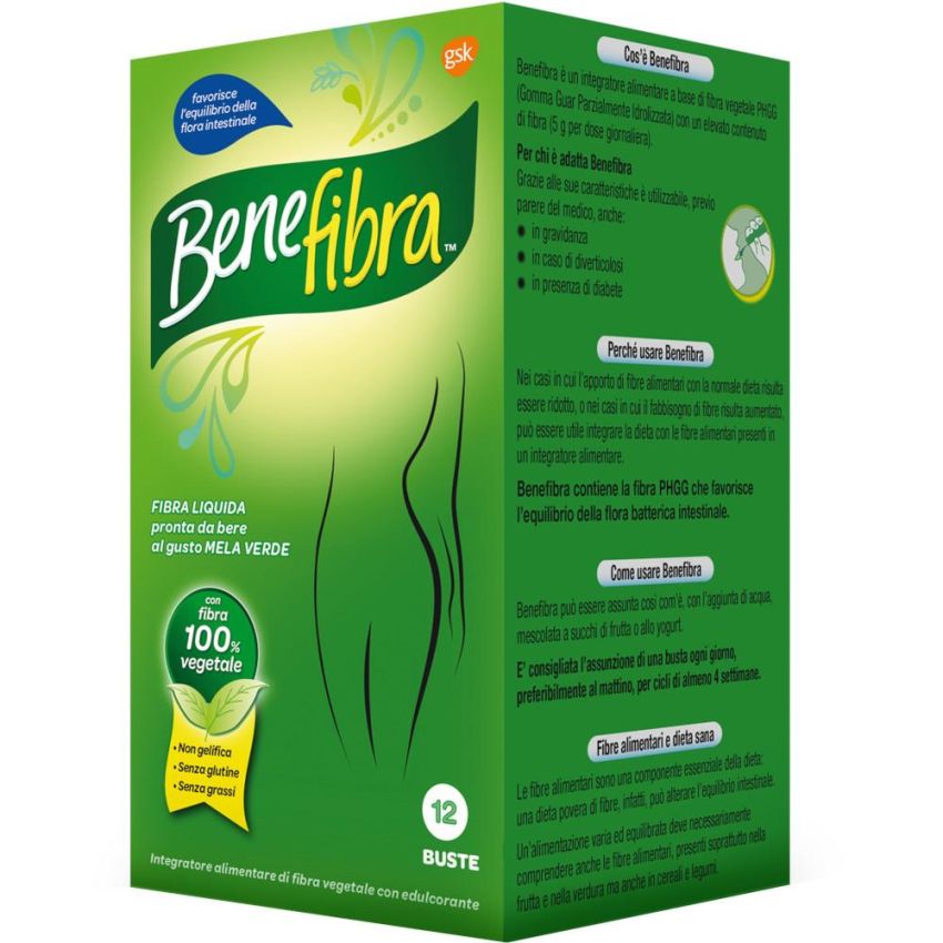Benefibra Liquido per la Digestione - Confezione da 12 Buste