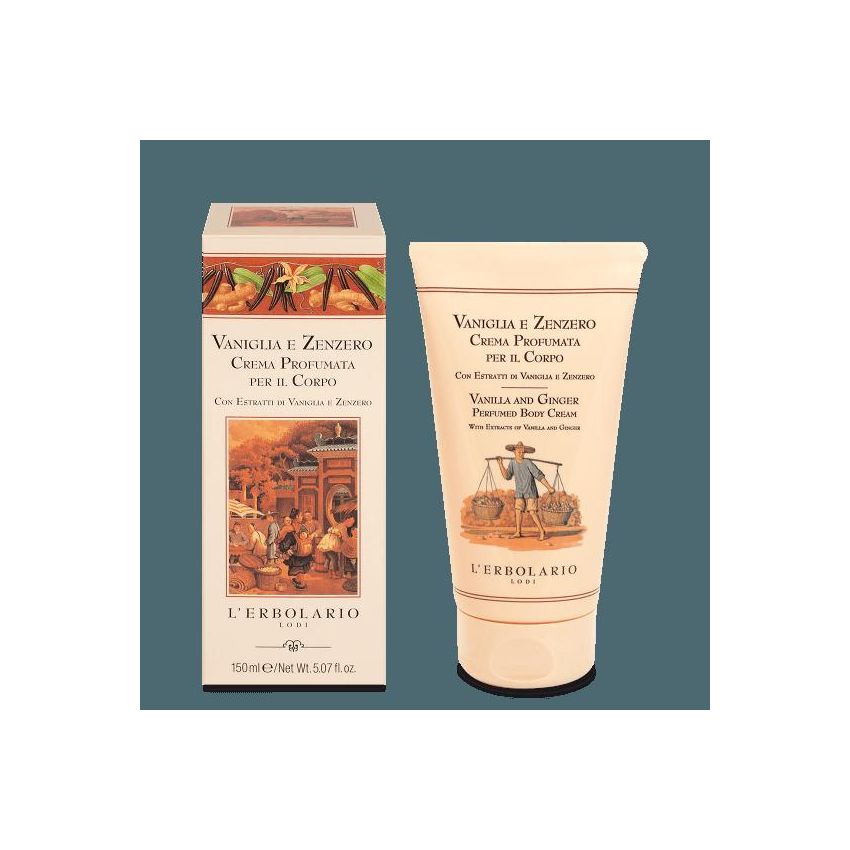 L'Erbolario Crema Corpo Profumata alla Vaniglia e Zenzero 150ml