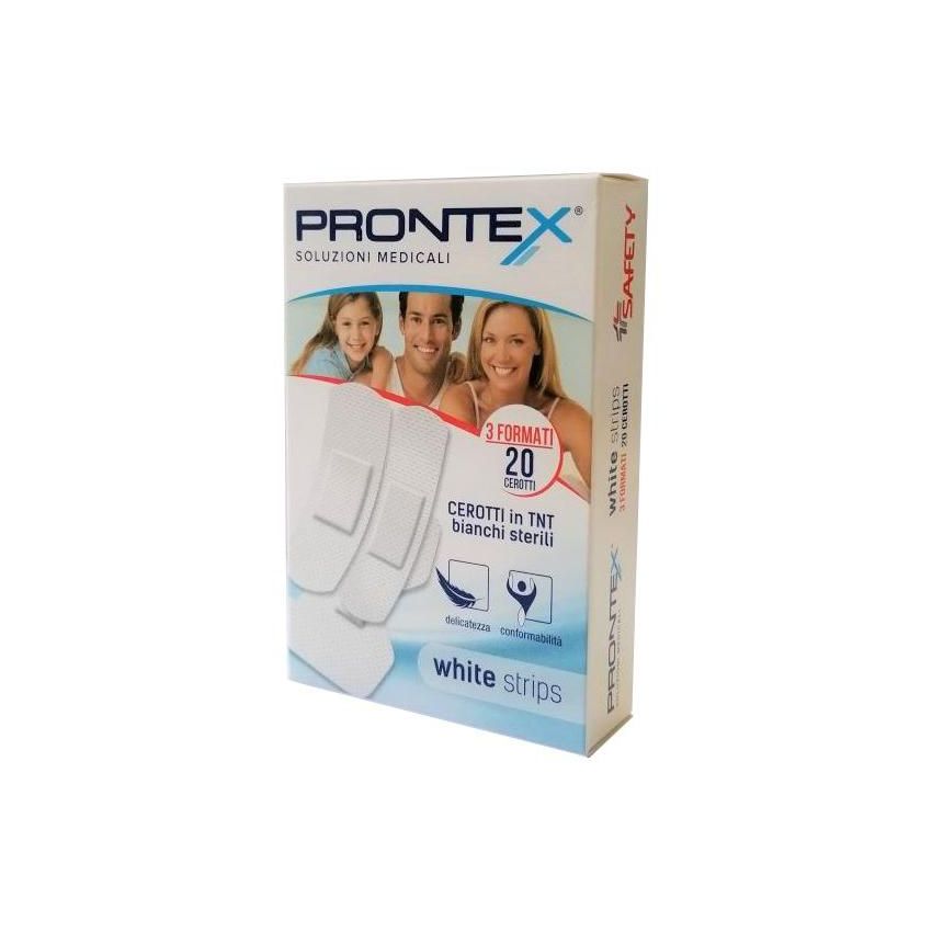 Prontex White Strips Cerotti - Confezione da 20 Pezzi
