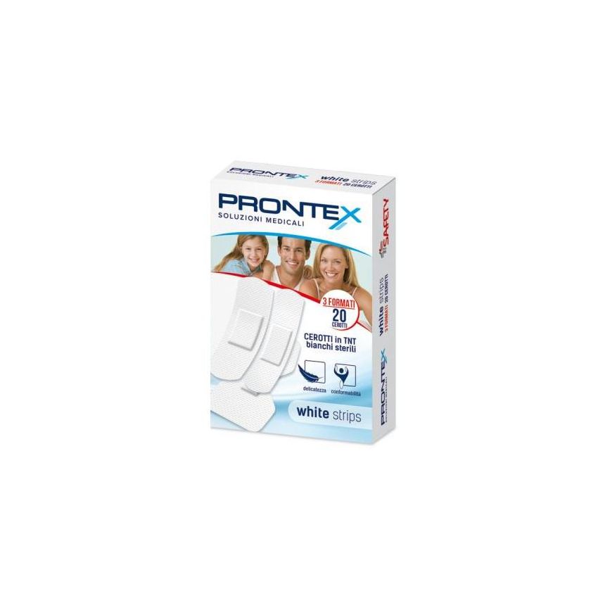 Prontex White Strips Cerotti - Confezione da 20 Pezzi