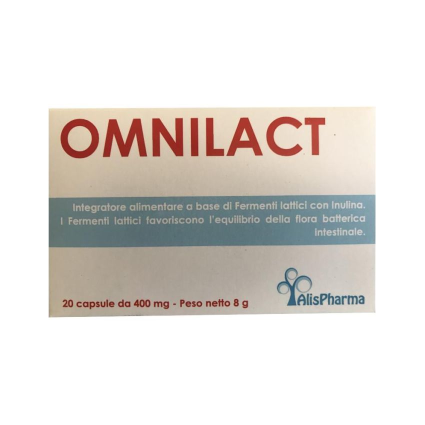 Omnilact Probiotici - Fermenti Lattici, Blister da 20 Capsule