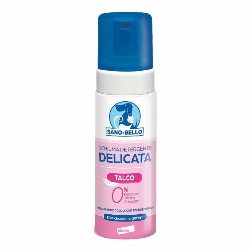 Schiuma Detergente Delicata per Cuccioli di Cani e Gatti - 150ml