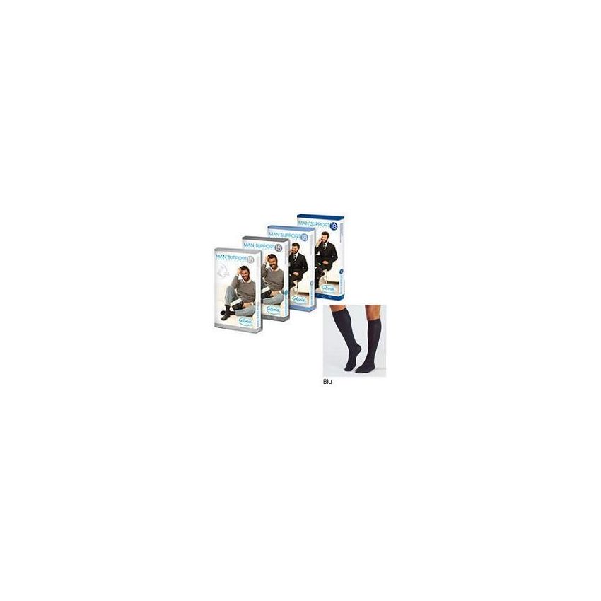 Gambaletto Blu in Cotone Taglia 2 per Uomo - Support 18