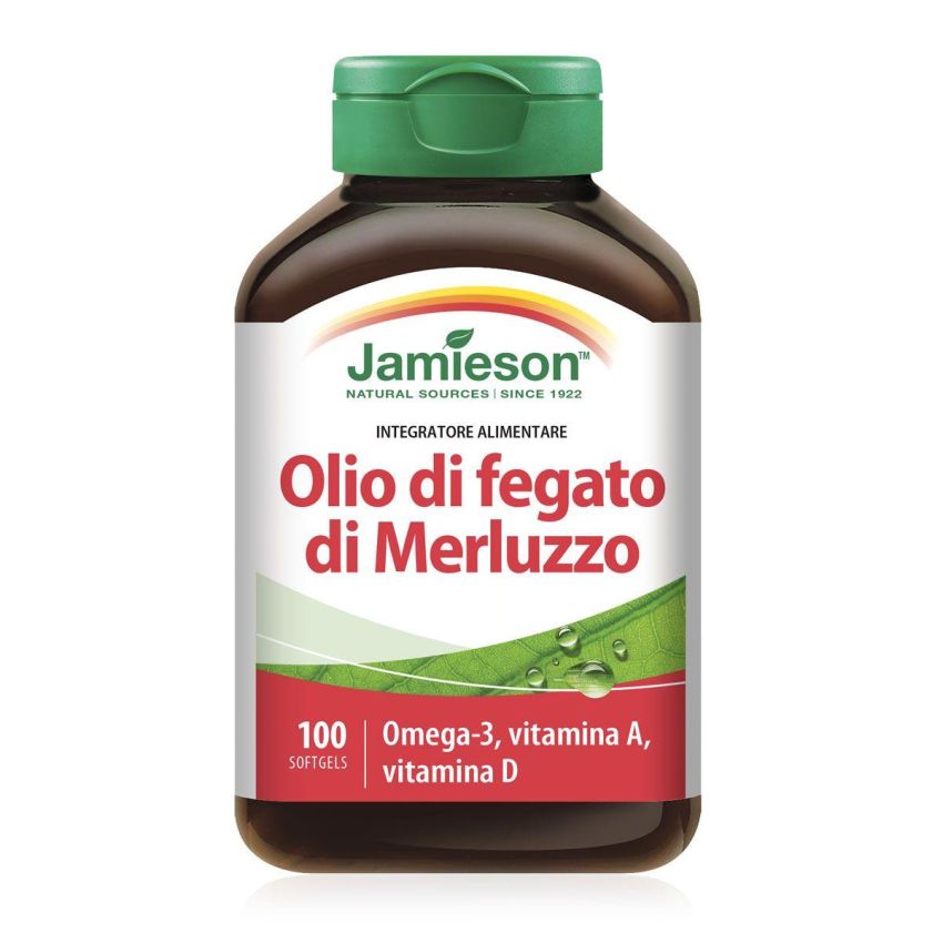 Jamieson Olio di Fegato di Merluzzo - 100 Capsule Perle
