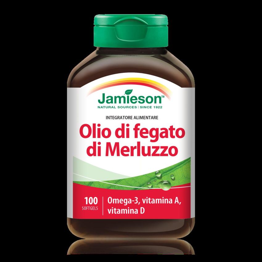 Jamieson Olio di Fegato di Merluzzo - 100 Capsule Perle