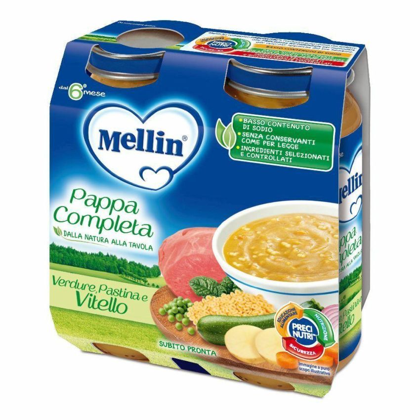 Mellin Pappa Completa al Vitello - Pacco Doppio da 250g