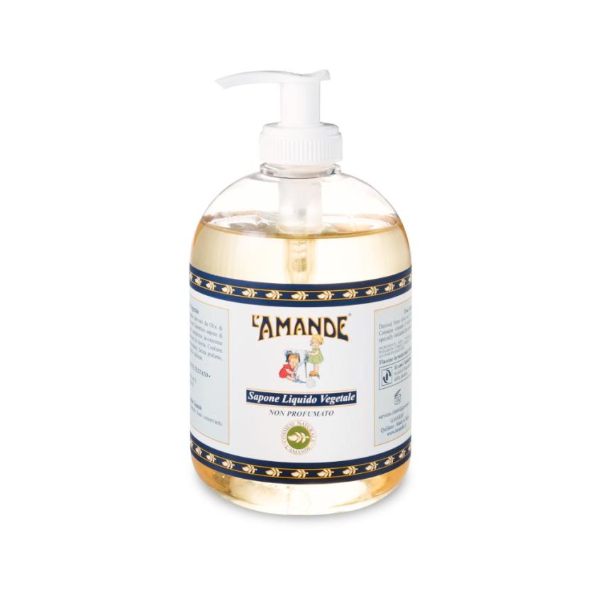 Sapone Liquido Vegetale Inodore L'Amande 500ml