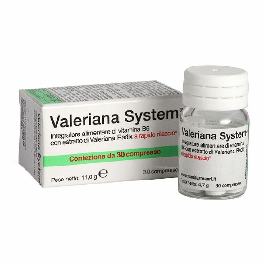 Sistema Valeriana: Integratore Naturale per il Relax, 30 Compresse