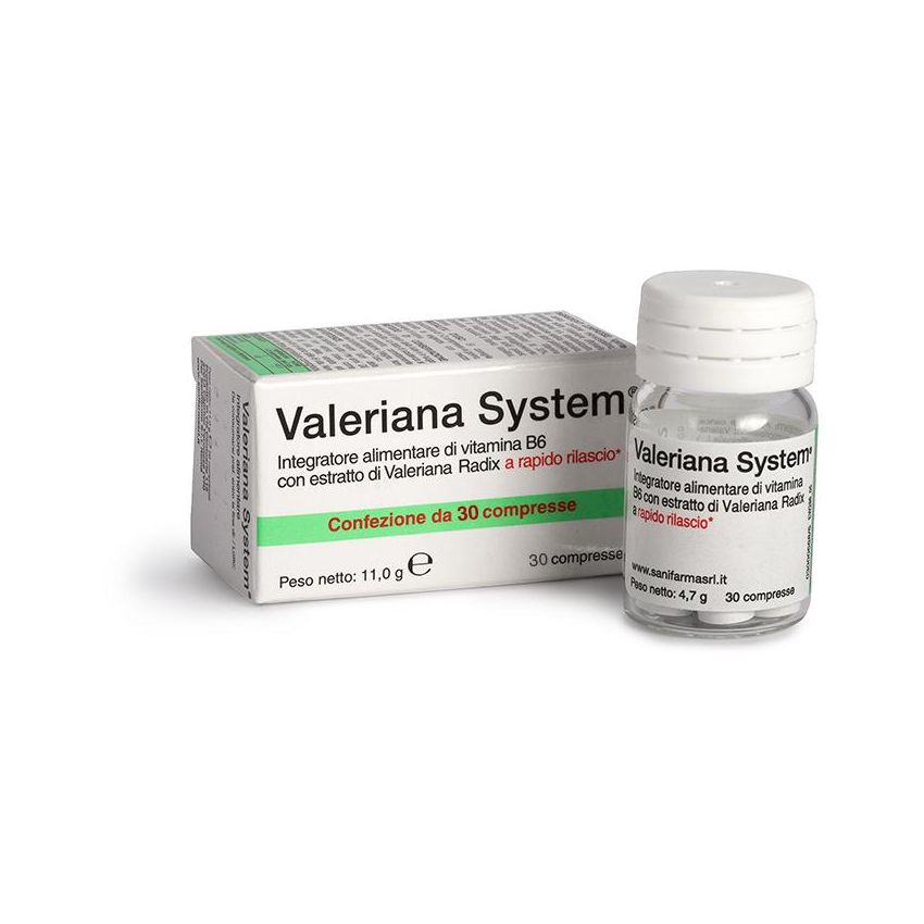 Sistema Valeriana: Integratore Naturale per il Relax, 30 Compresse