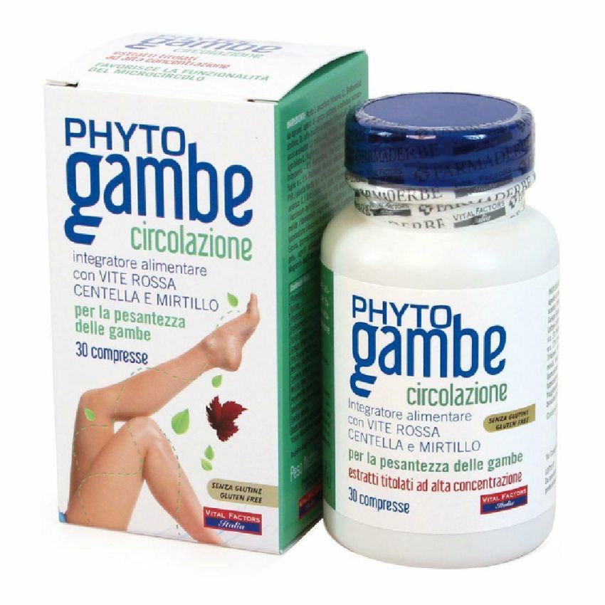 Phytogambe Plus: Supporto Naturale per Gambe, 30 Compresse