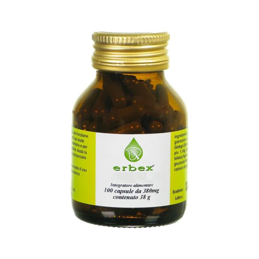 Ginkgo Biloba Premium 380mg - Confezione da 100 Capsule