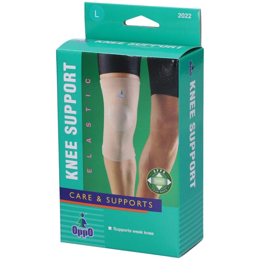 Oppo Ginocchiera Elastica Large 2022 per Circonferenza di 41,3 - 47,6 cm