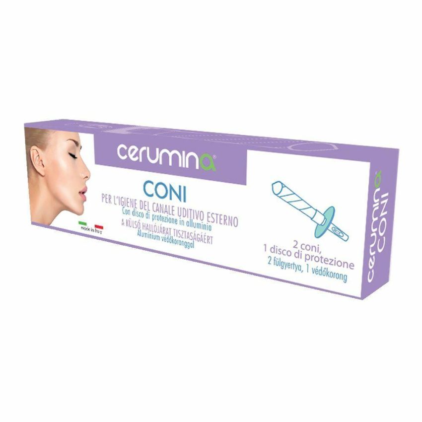 Set di 2 Coni Cerumina per Pulizia Profonda delle Orecchie