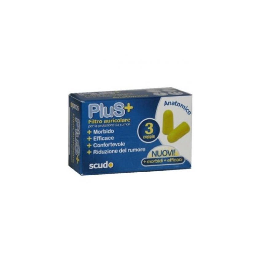 Scudo Plus Earplug - Set di 3 Coppie (6 Pezzi)