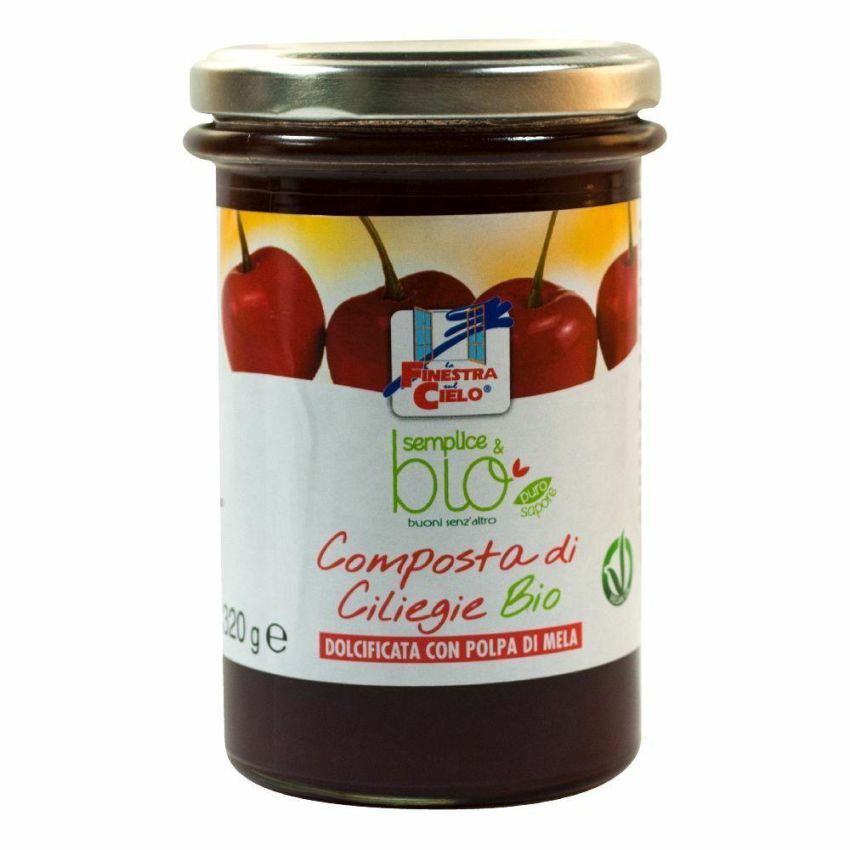 Composta Biologica di Ciliegie e Polpa di Mela - 320g