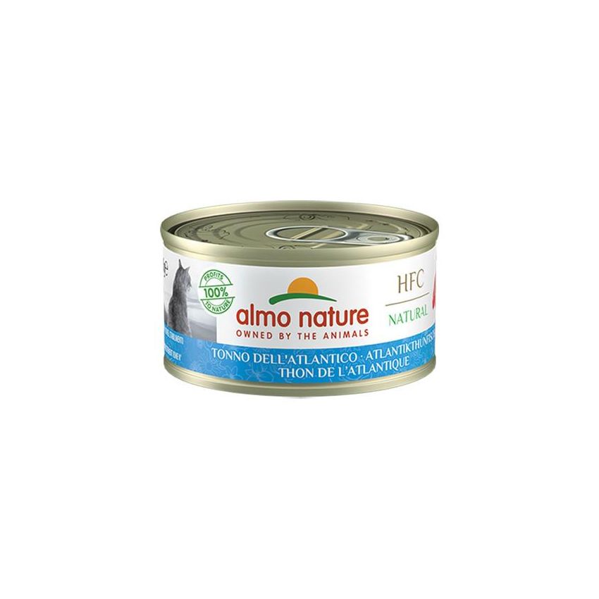 Almo Nature HFC - Cibo Umido Naturale per Gatti Adulti con Tonno Atlantico 70g