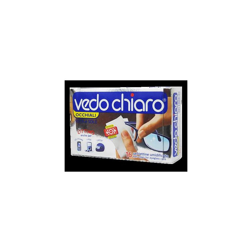 Vedochiaro Salviette Pulizia Occhiali - Confezione da 16 Pezzi