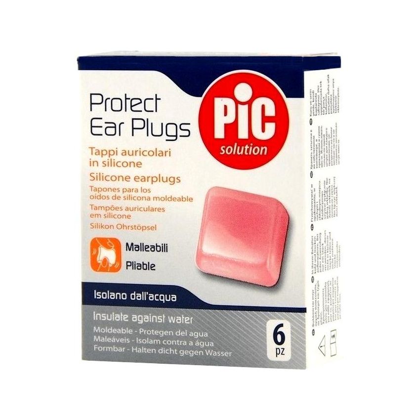 Set di 6 Tappi Auricolari in Silicone Pic Sport per Nuoto