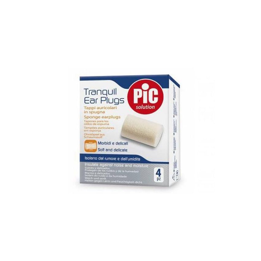 Tappi Auricolari in Spugna Pic Tranquil, Confezione da 4 Pezzi