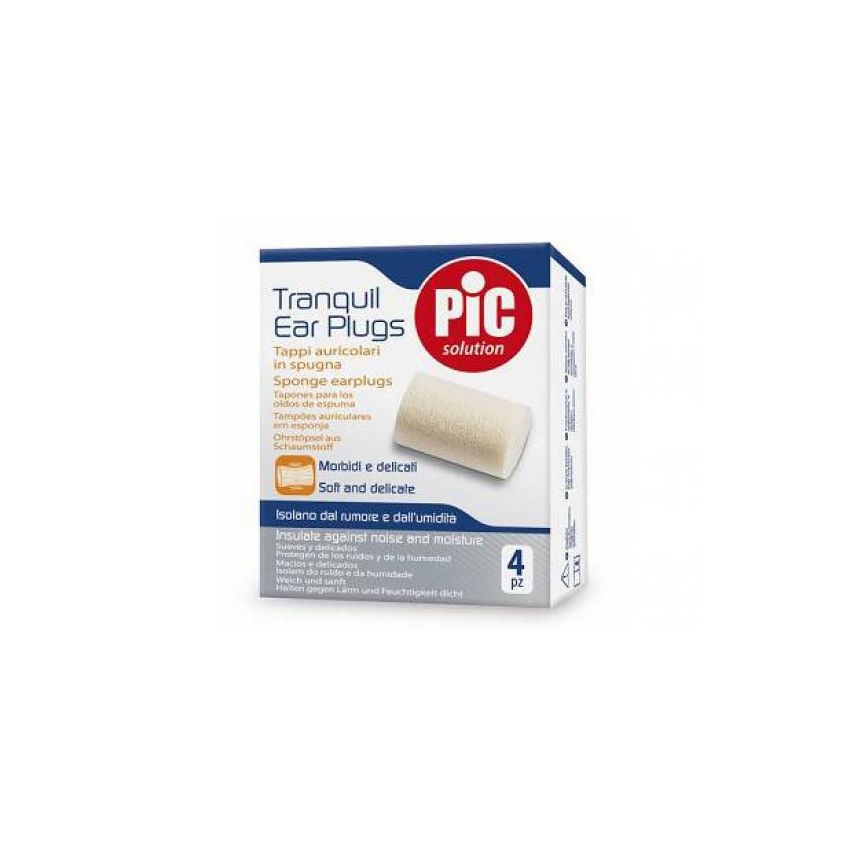 Tappi Auricolari in Spugna Pic Tranquil, Confezione da 4 Pezzi