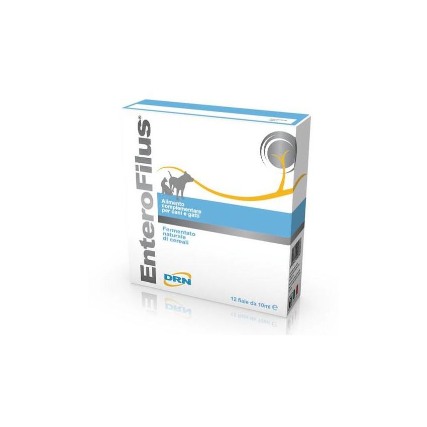 Enterofilus - Integratore Alimentare per Cani e Gatti - Fiale da 10ml, Confezione da 12