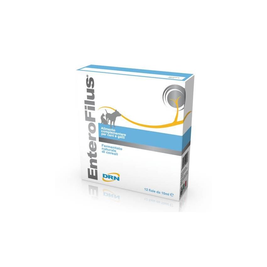 Enterofilus - Integratore Alimentare per Cani e Gatti - Fiale da 10ml, Confezione da 12