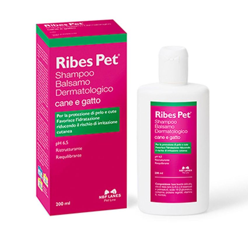 Dermatologico Shampoo per Cani e Gatti Ribes Pet - 200ml