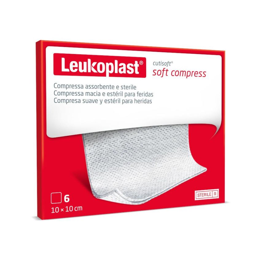 Cutisoft Garza Idrofila Non Tessuta Compressa - 10x10cm, 6 Pezzi