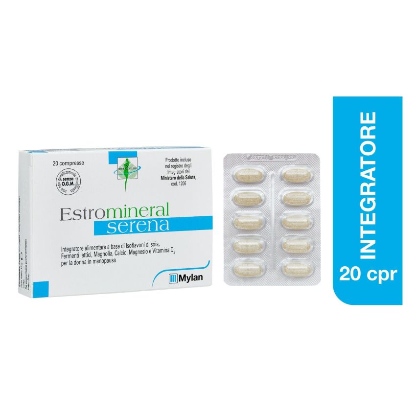 Estromineral Serena - Integratore per il Benessere Femminile, 20 Compresse