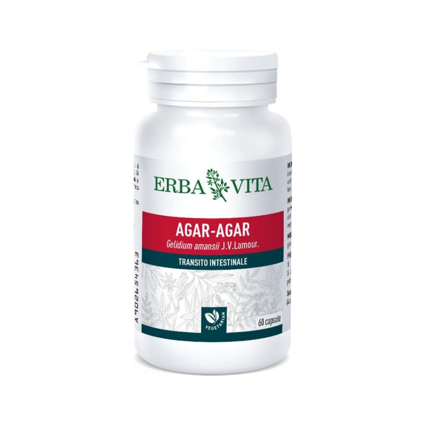 Erba Vita Agar Agar - Supplemento di 500mg, 60 Capsule