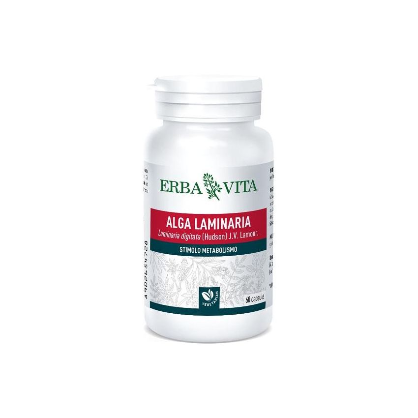 Erba Vita - Capsule di Alga Laminaria, Confezione da 60