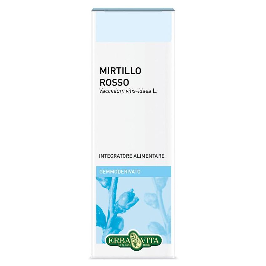 Erba Vita Mirtillo Rosso Gemmoderivato - Integratore Naturale 50ml