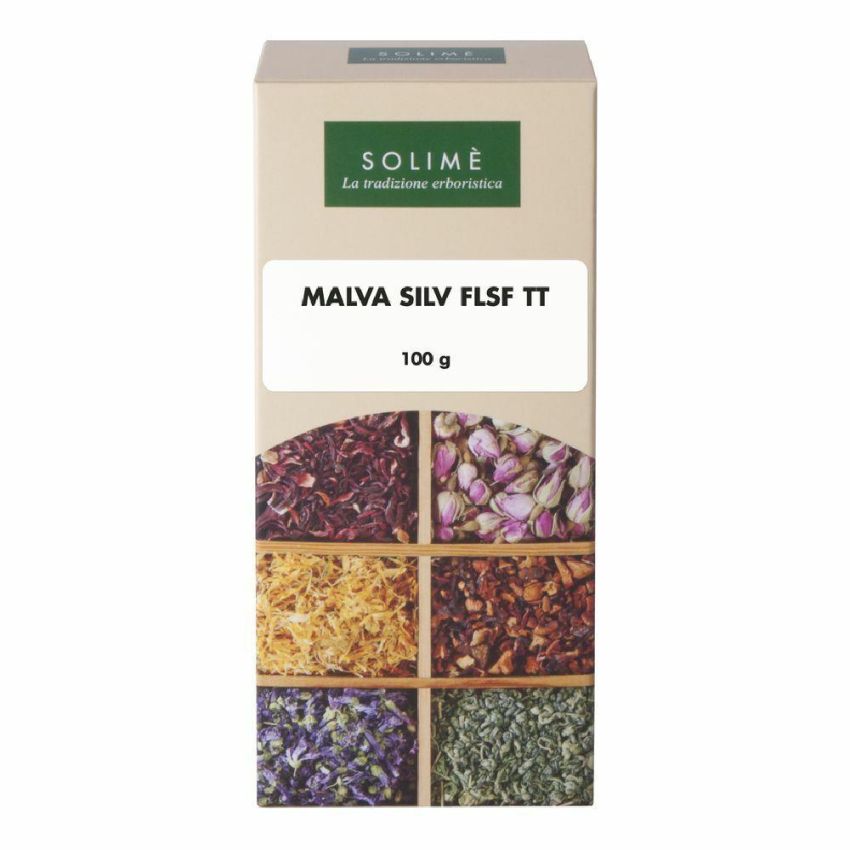 Tisana di Malva Silvestre: Fiori e Foglie Tagliate, 100g