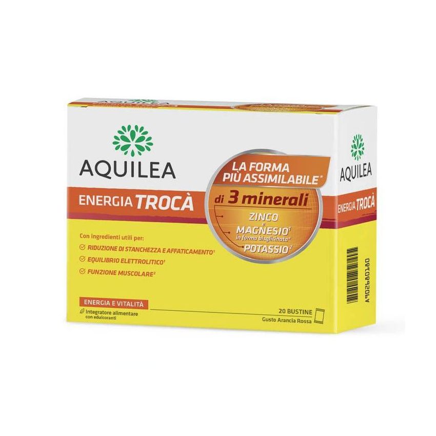 Energia Troc Arancia Rossa - Integratore Energetico, 20 Buste da 6g