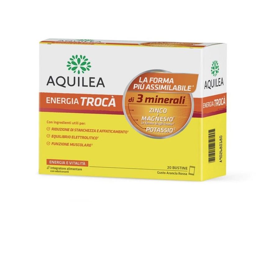 Energia Troc Arancia Rossa - Integratore Energetico, 20 Buste da 6g