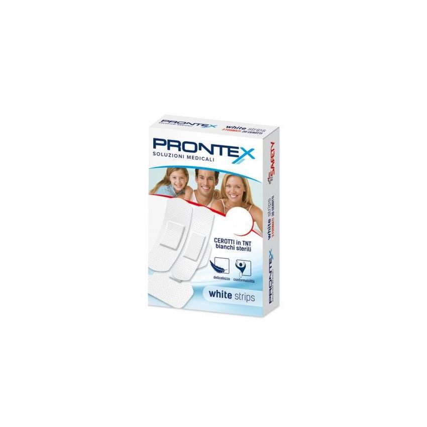 Prontex White Strips Cerotti di Formato Medio - 20 Pezzi
