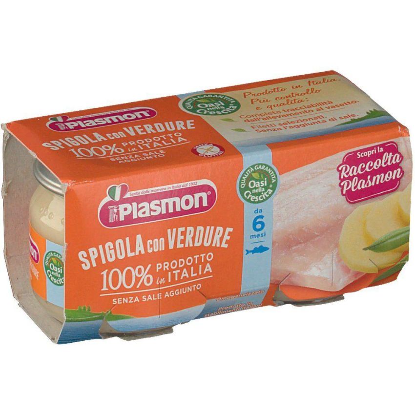 Plasmon Omogeneizzato di Spigola e Branzino 2x80g