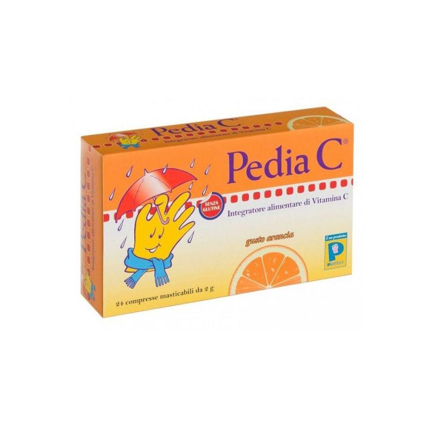 Pedia C Masticabili all'Arancia - Confezione da 24 Compresse