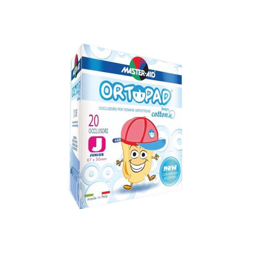 Ortopad Junior Cotton Eye Patches for Boys - Pack of 20