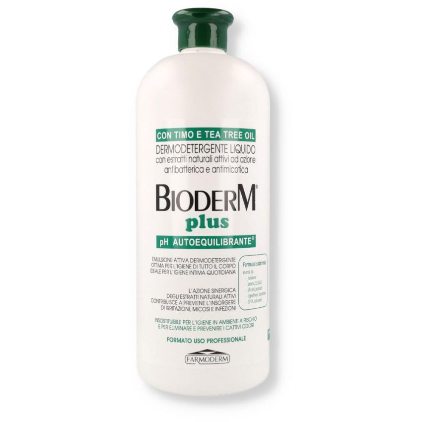 Bioderm Plus Liquido Detergente Antibatterico per la Pelle - 1000ml