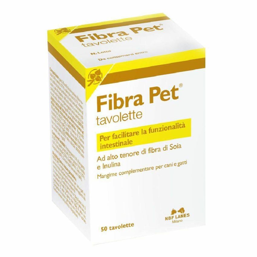 Complemento Alimentare Fibra Pet 50 Compresse per Cani e Gatti
