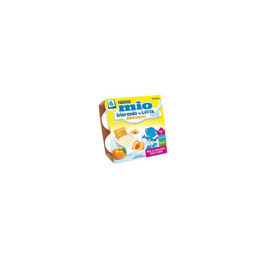 Mio Merenda con Gusto di Albicocca - Confezione da 4x100g