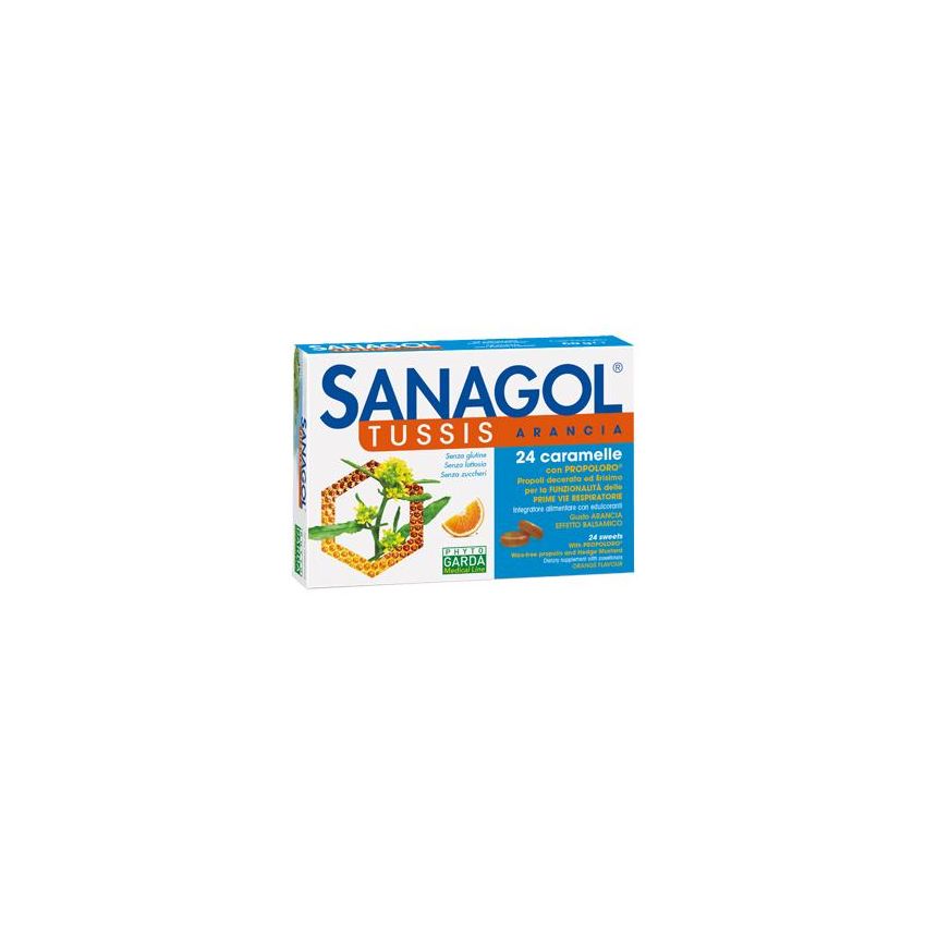 Sanagol Tussis 24 Caramelle Sapore Arancia