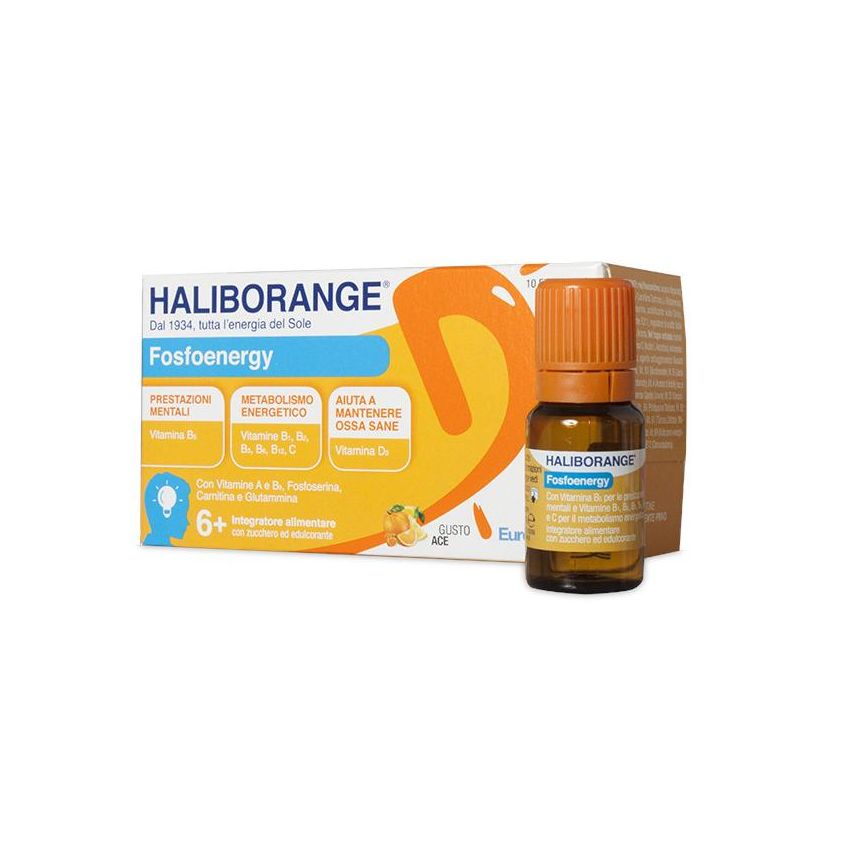 Haliborange Fosfoenergy - Confezione da 10 Flasche Energizzanti
