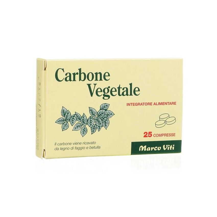 Carbone Vegetale Puro - 25 Compresse Digestive
